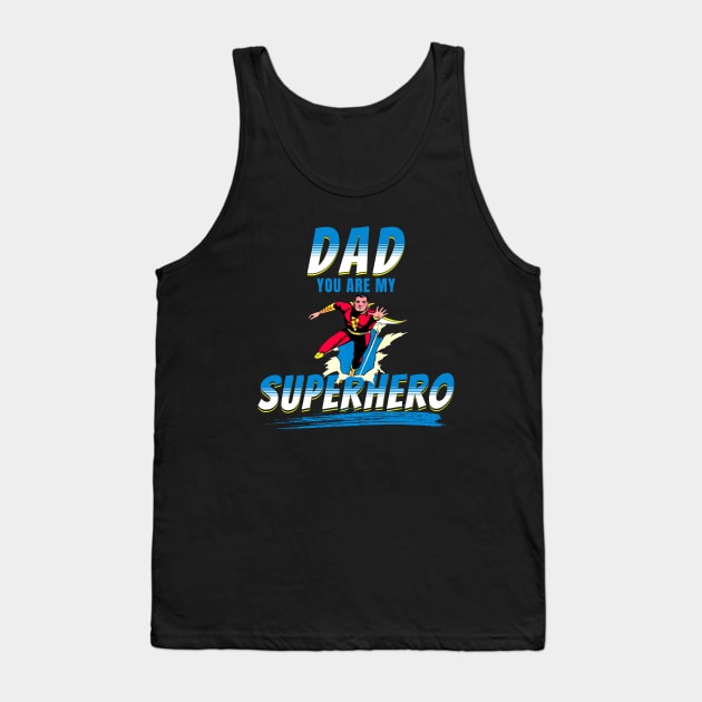 Father's Day Superhero Shirt Tank Top by IncpetionWear